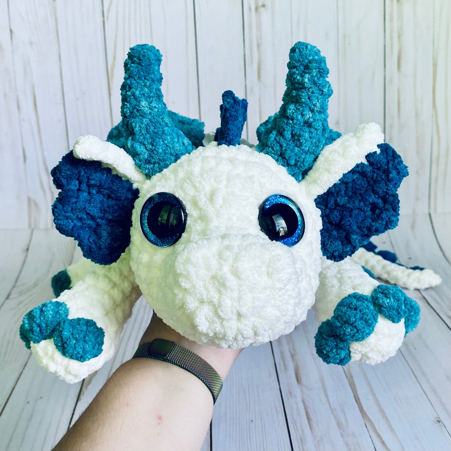 Large Plush Dragon - Artsy & Adorable