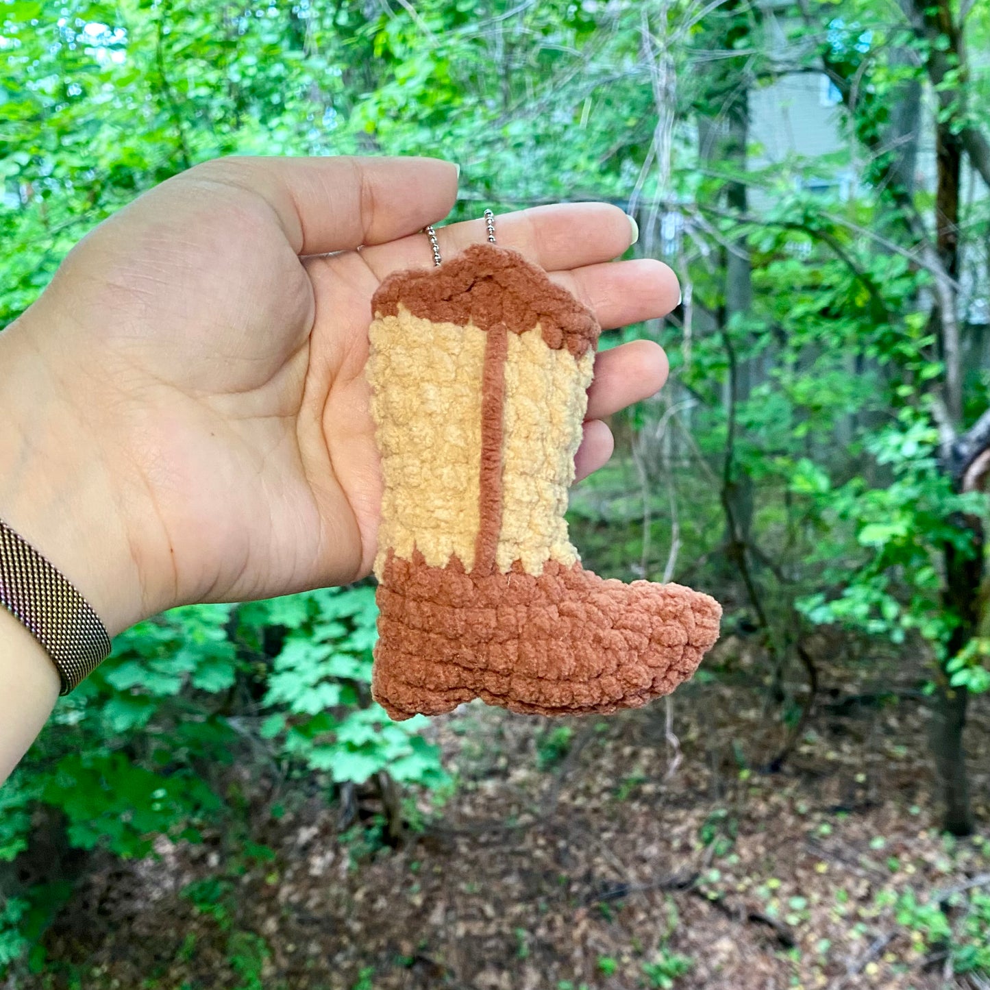 Cowboy Boot Keychain - Artsy & Adorable