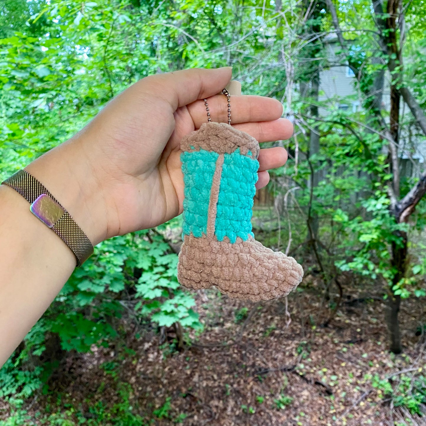 Cowboy Boot Keychain - Artsy & Adorable