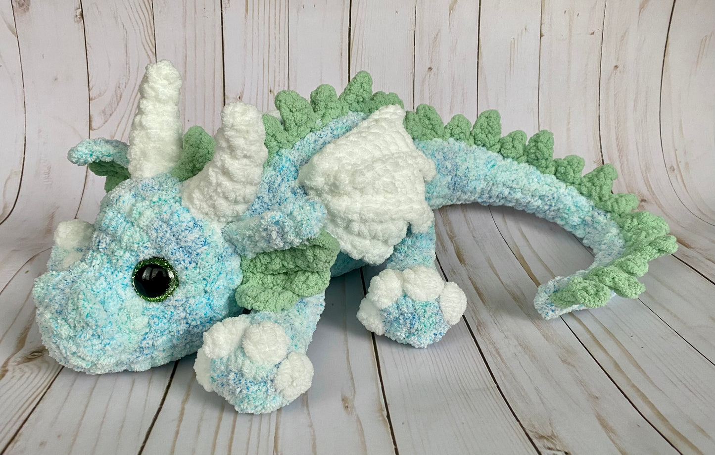 Large Plush Dragon - Artsy & Adorable