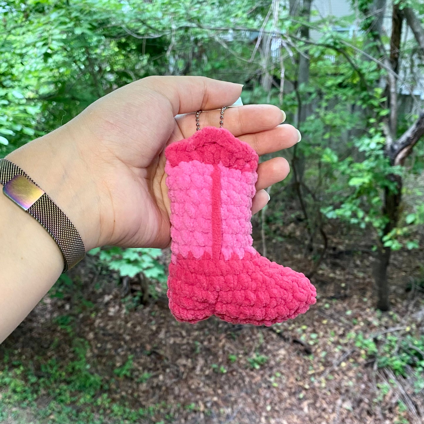 Cowboy Boot Keychain - Artsy & Adorable