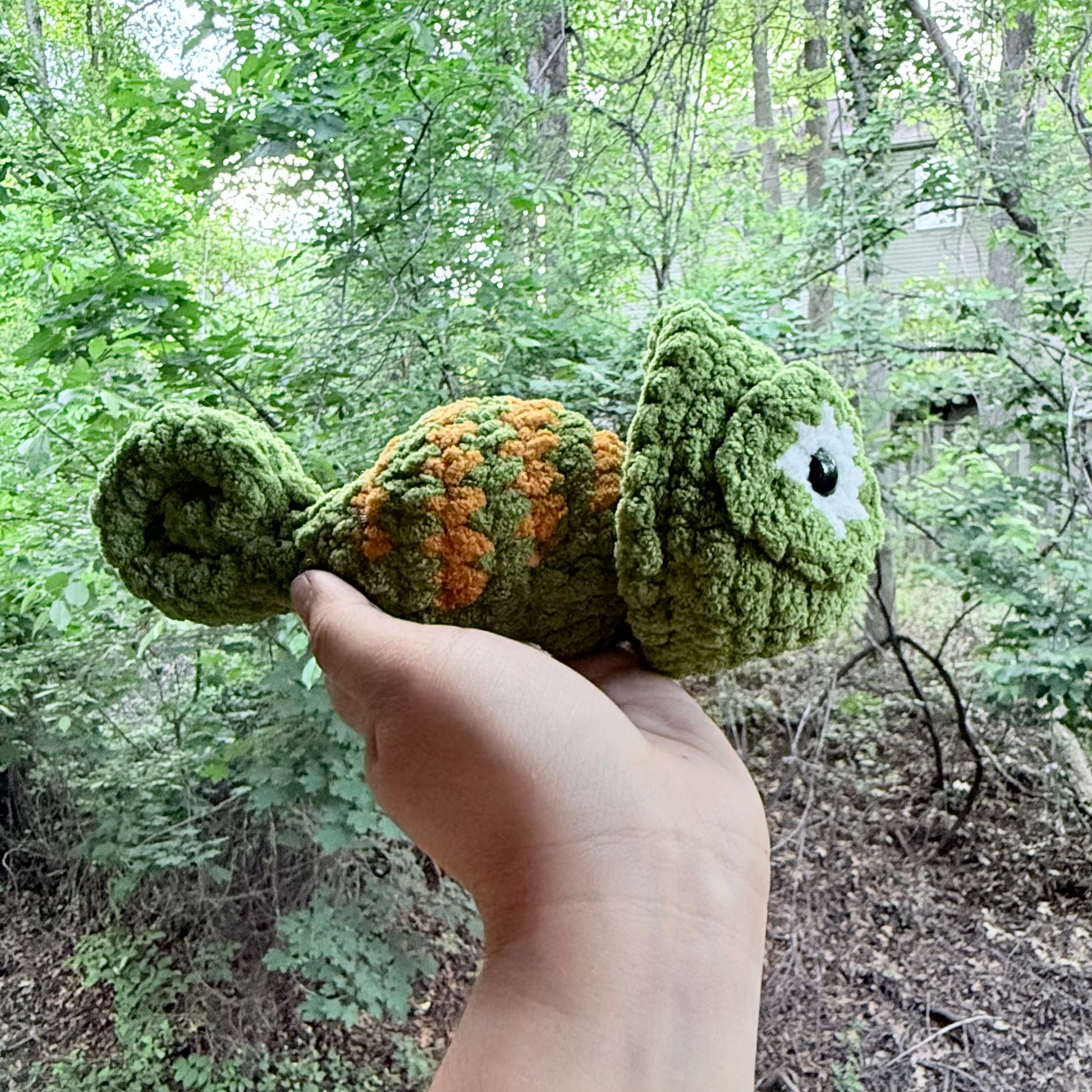 Popping Head Chameleon - Artsy & Adorable