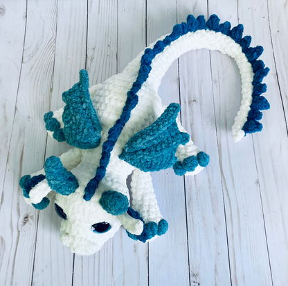 Large Plush Dragon - Artsy & Adorable