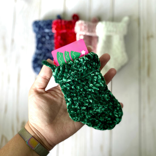 Velvet Gift Card Stocking - Artsy & Adorable
